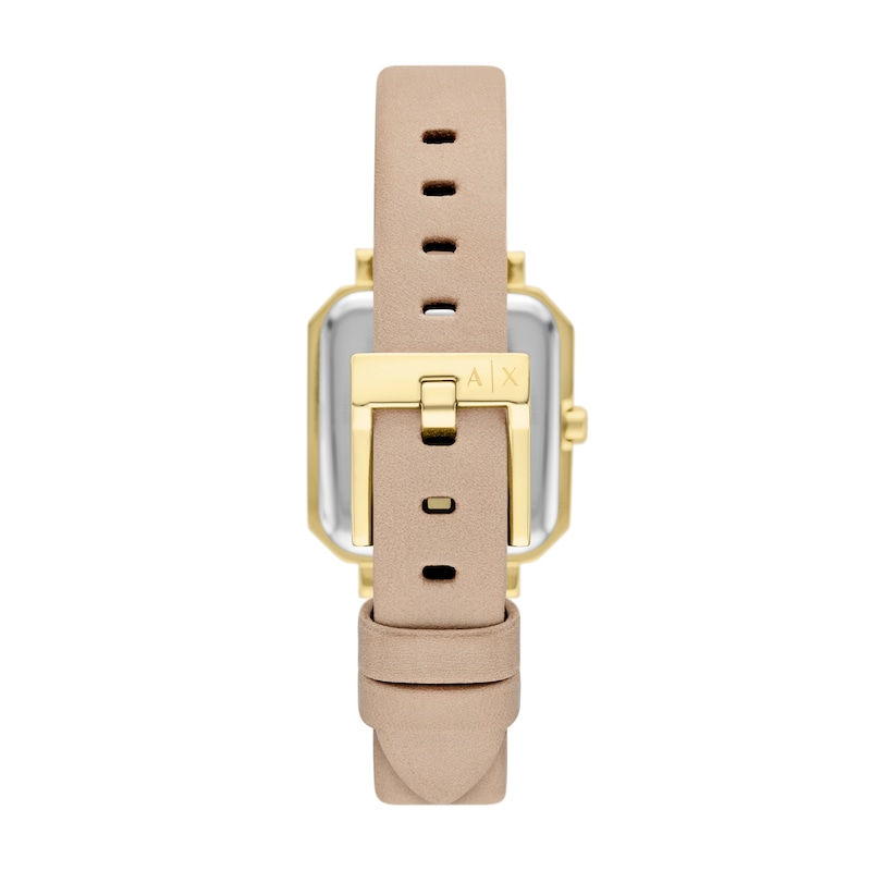Main Image 4 of Armani Exchange Women's Three-Hand Nude Leather Watch and Bracelet Gift Set