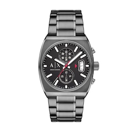 Armani Exchange Men's Chronograph Gunmetal Stainless Steel Watch