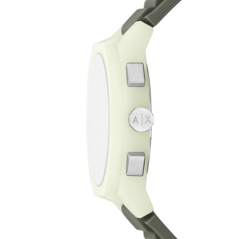 Main Image 3 of Armani Exchange Men's Sync Chronograph Green Silicone Watch