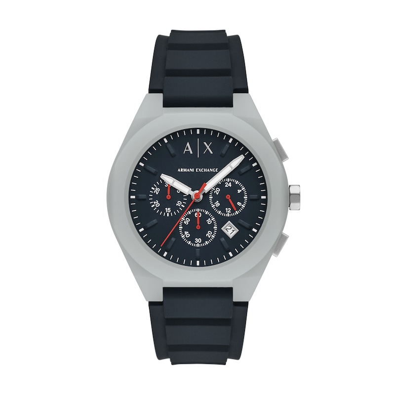 Main Image 1 of Armani Exchange Men's Sync Chronograph Gray Silicone Watch