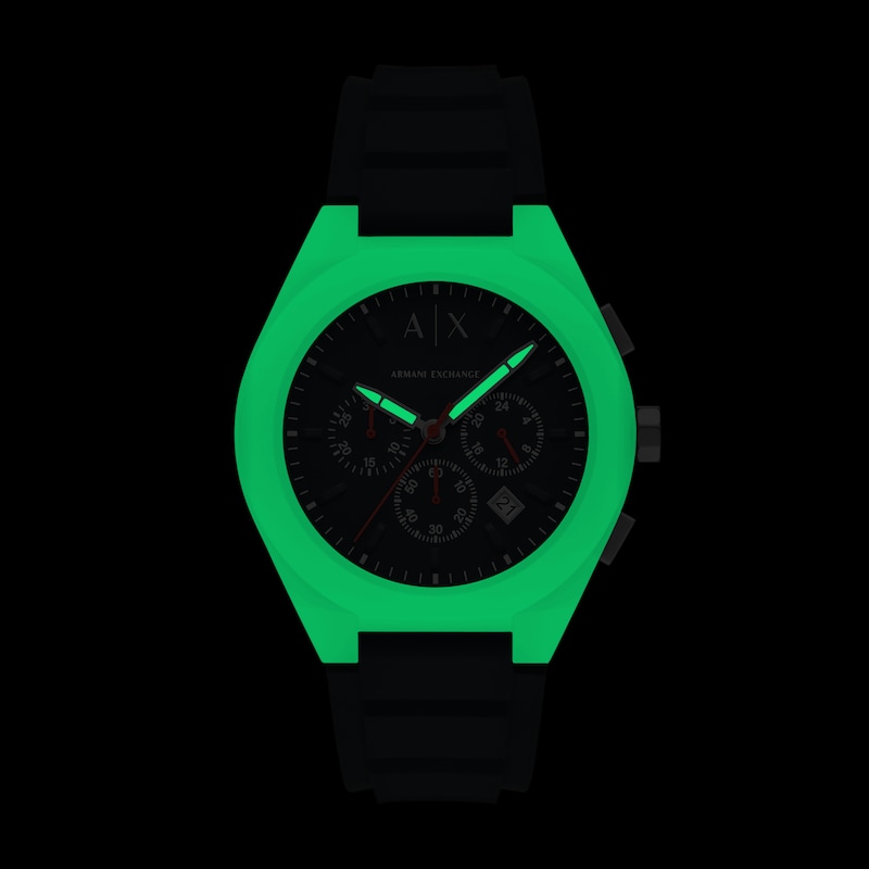 Main Image 4 of Armani Exchange Men's Sync Chronograph Gray Silicone Watch