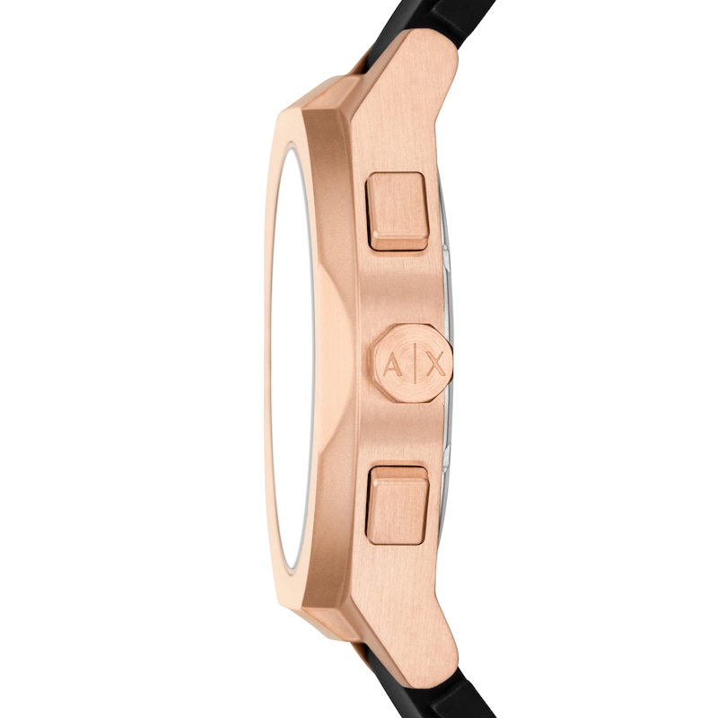 Main Image 3 of Armani Exchange Men's Sync Chronograph Black Silicone Watch