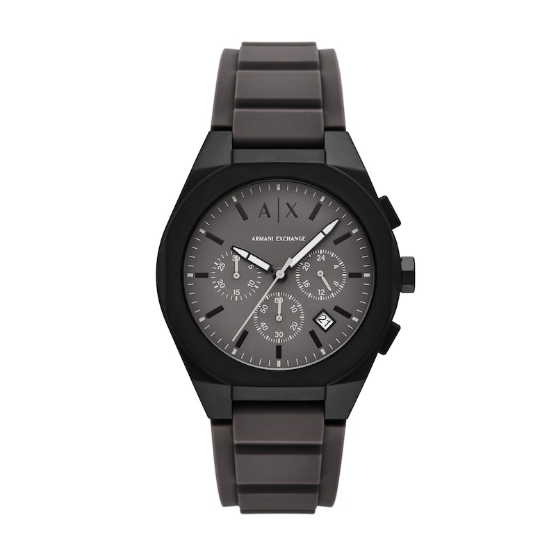 Main Image 1 of Armani Exchange Men's Sync Chronograph Gray Silicone Watch