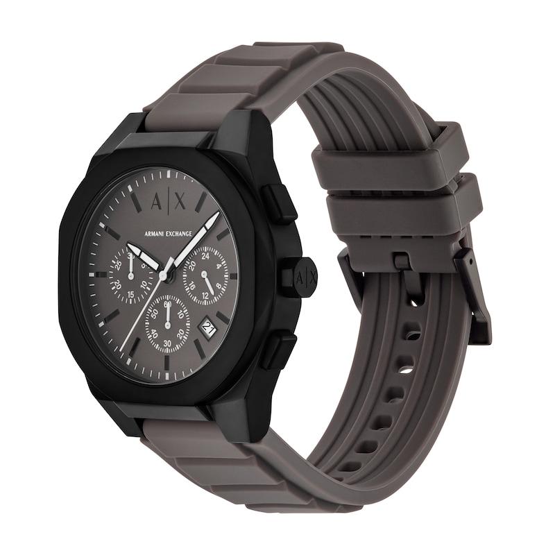 Main Image 2 of Armani Exchange Men's Sync Chronograph Gray Silicone Watch