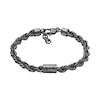 Thumbnail Image 1 of Armani Exchange Men's Black Stainless Steel Chain Bracelet