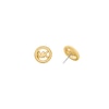 Thumbnail Image 2 of Michael Kors Women's Gold-Tone MK Logo Stud Earrings