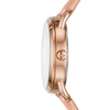 Thumbnail Image 3 of Fossil Copeland Women's Rose Gold Tone Nude Leather Strap Watch