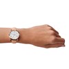 Thumbnail Image 6 of Fossil Copeland Women's Rose Gold Tone Nude Leather Strap Watch