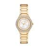 Thumbnail Image 1 of Michael Kors Silvia Women's Yellow Gold Plate White Crystal Dial Bracelet Watch