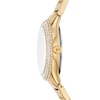 Thumbnail Image 2 of Michael Kors Silvia Women's Yellow Gold Plate White Crystal Dial Bracelet Watch