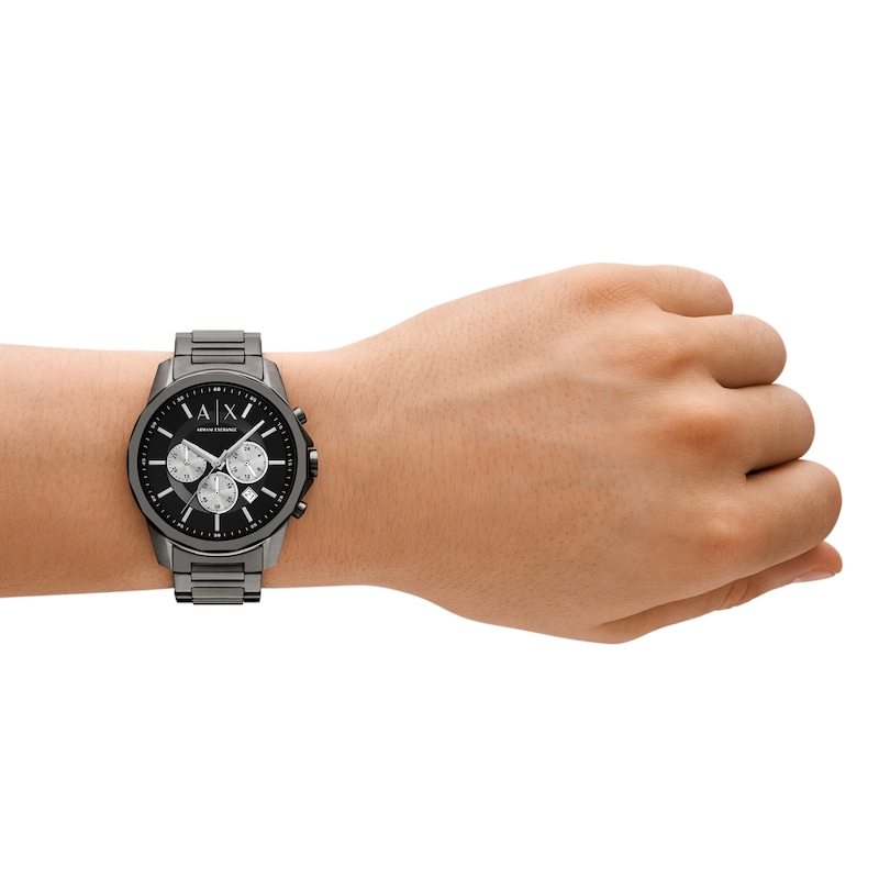 Main Image 5 of Armani Exchange Men's Chronograph, Gunmetal Stainless Steel Watch