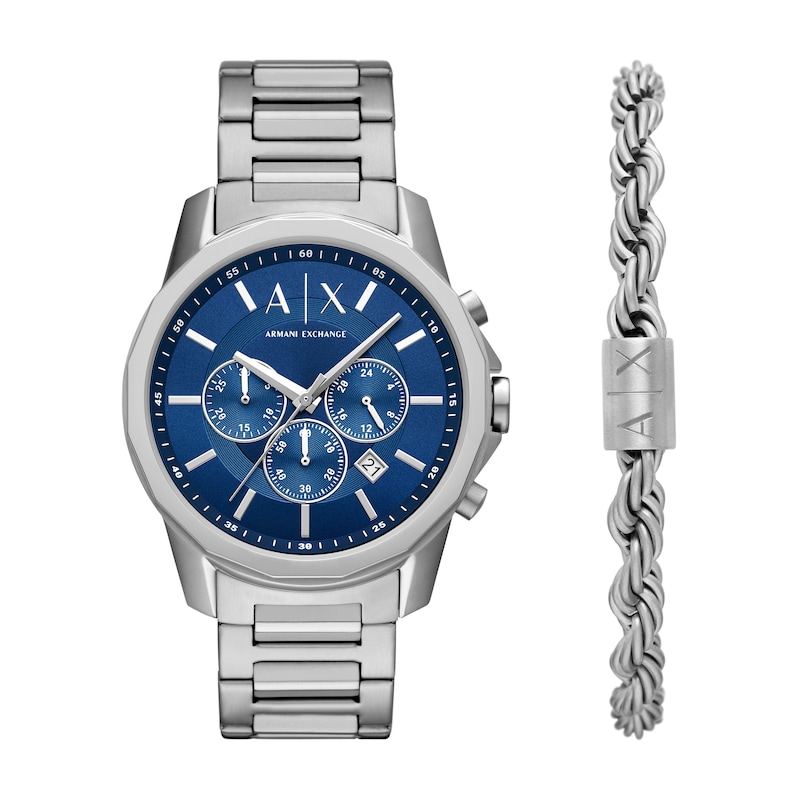 Main Image 1 of Armani Exchange Men's Chronograph Stainless Steel Gift Set