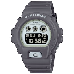 Casio G-Shock Digital Dial Grey Resin Strap Watch