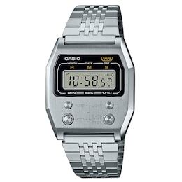 Casio Vintage Digital Dial Stainless Steel Bracelet Watch
