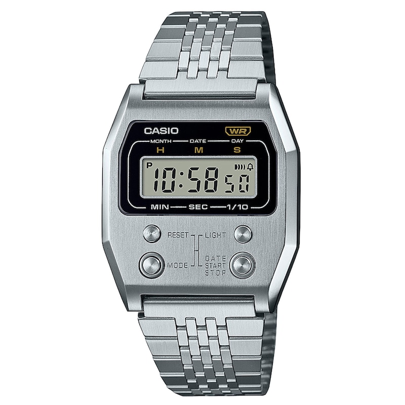 Main Image 1 of Casio Vintage Digital Dial Stainless Steel Bracelet Watch