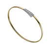 Thumbnail Image 1 of Together Silver & 9ct Bonded Gold Cubic Zirconia Bangle