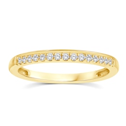 Perfect Fit 9ct Yellow Gold 0.12ct Diamond Eternity Ring
