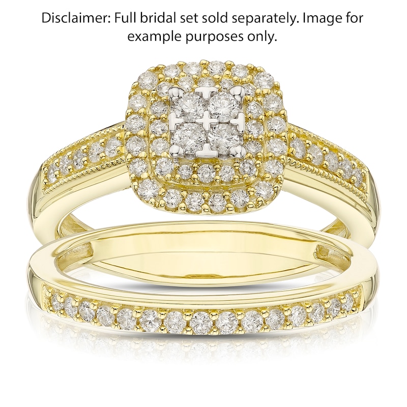 Main Image 2 of Perfect Fit 9ct Yellow Gold Eternity 0.12ct Diamond Ring