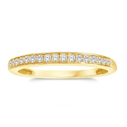 Perfect Fit 9ct Yellow Gold 0.13ct Diamond Eternity Ring