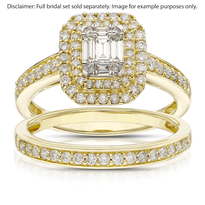 Main Image 2 of Perfect Fit 9ct Yellow Gold Eternity 0.13ct Diamond Ring