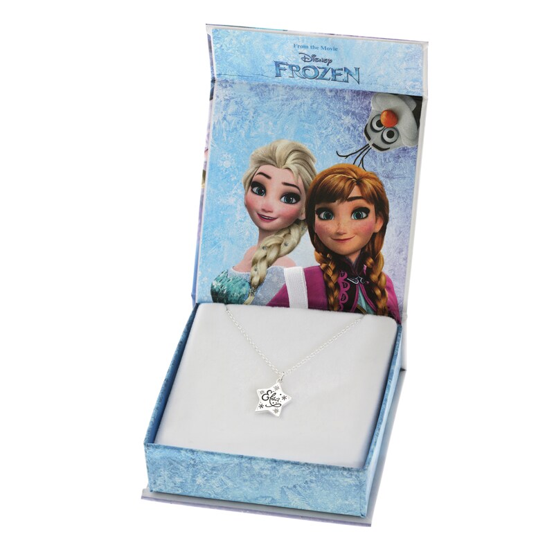 Disney Children's Frozen Silver Star Pendant