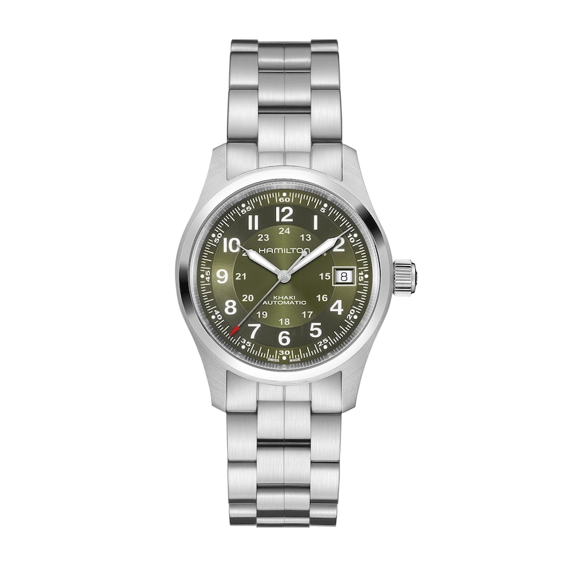 Main Image 1 of Hamilton Khaki Field Automatic 38mm Green Dial & Stainless Steel Watch