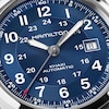 Thumbnail Image 3 of Hamilton Khaki Field Automatic 42mm Blue Dial & Brown Leather Strap Watch