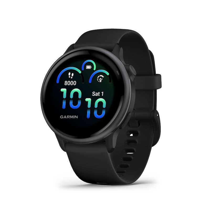 Main Image 1 of Garmin Vivoactive 6 Black Silicone Band Watch