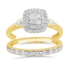 Thumbnail Image 0 of Perfect Fit 9ct Yellow Gold 0.33ct Total Diamond Bridal Set