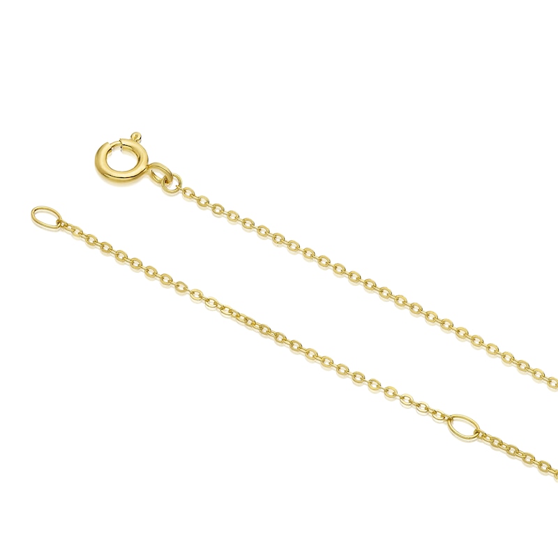 Main Image 3 of Sterling Silver Gold Plated Abalone & Cubic Zirconia Doublet Pendant Necklace