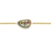 Thumbnail Image 2 of Sterling Silver Gold Plated Abalone & Cubic Zirconia Bolo Bracelet