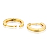 Thumbnail Image 2 of Sterling Silver Gold Plated Hinged Small Hoop Earrings
