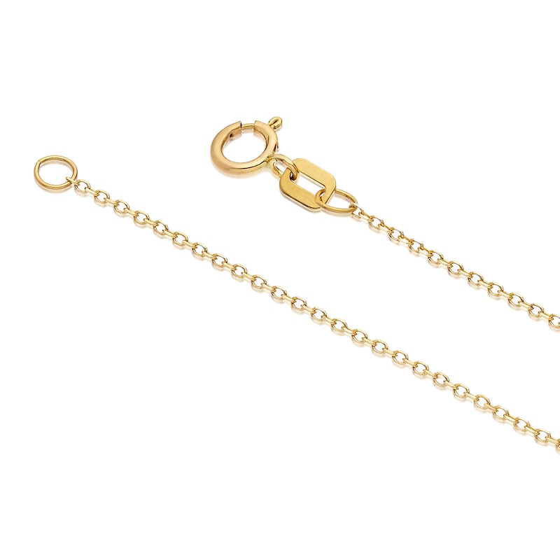 Main Image 3 of 9ct Yellow Gold Starfish & Seahorse Pendant Necklace 16+2"