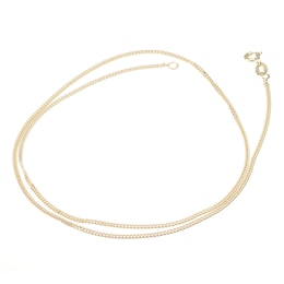 9ct Yellow Gold Solid 18" Dainty Curb Chain