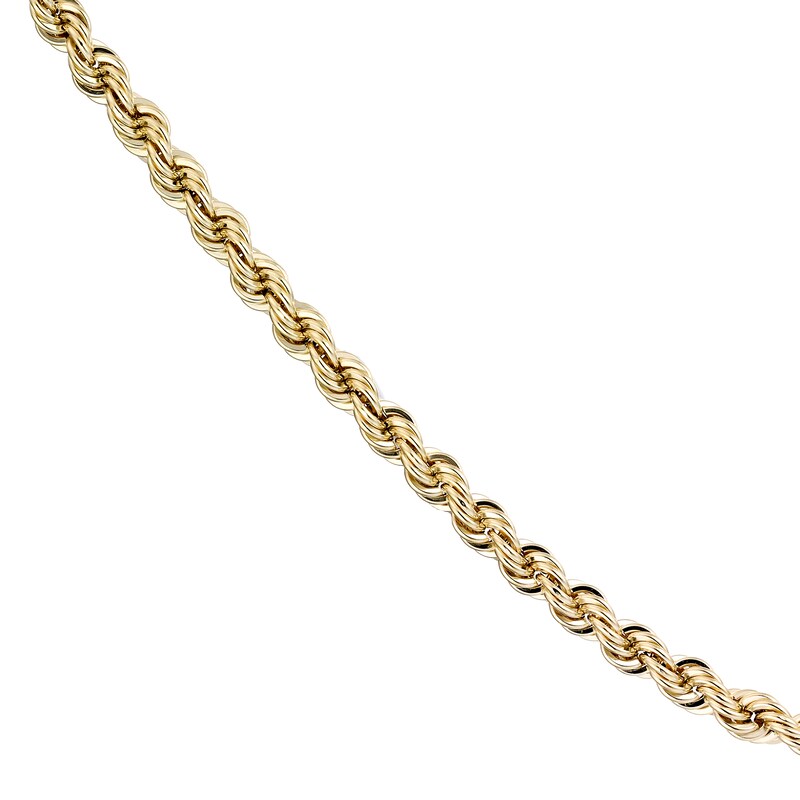 Main Image 1 of 9ct Yellow Gold 20" Rope Chain