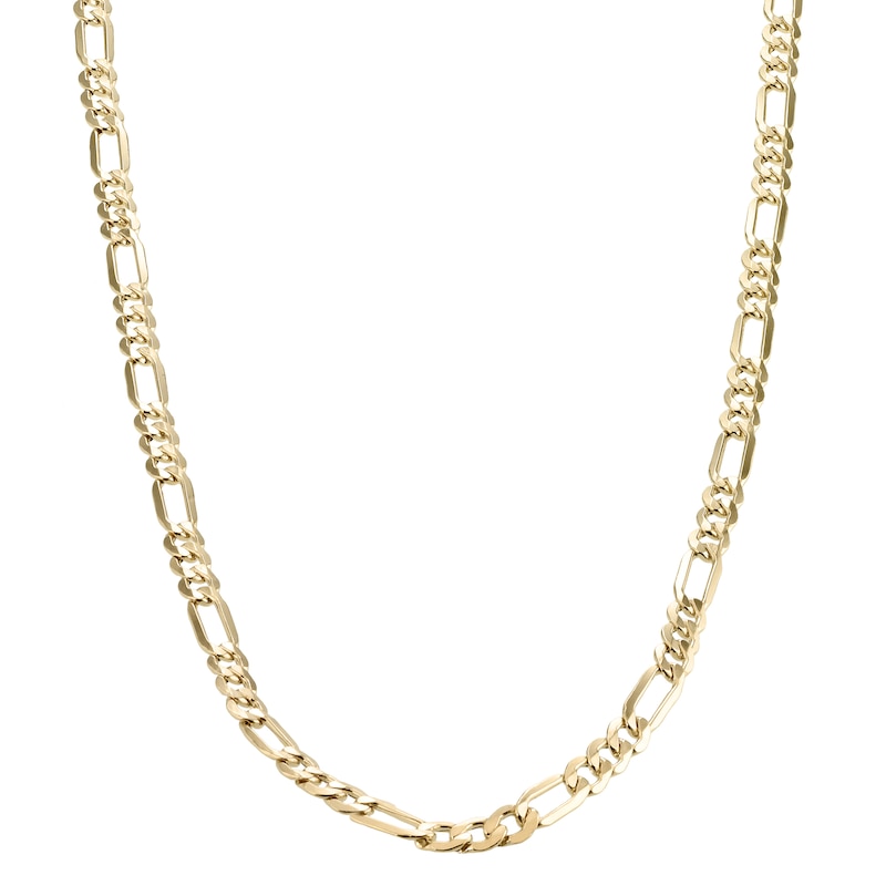 Main Image 1 of 9ct Yellow Gold 20" Figaro Chain
