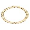 Thumbnail Image 1 of 9ct Yellow Gold Solid 8" Curb Chain Bracelet