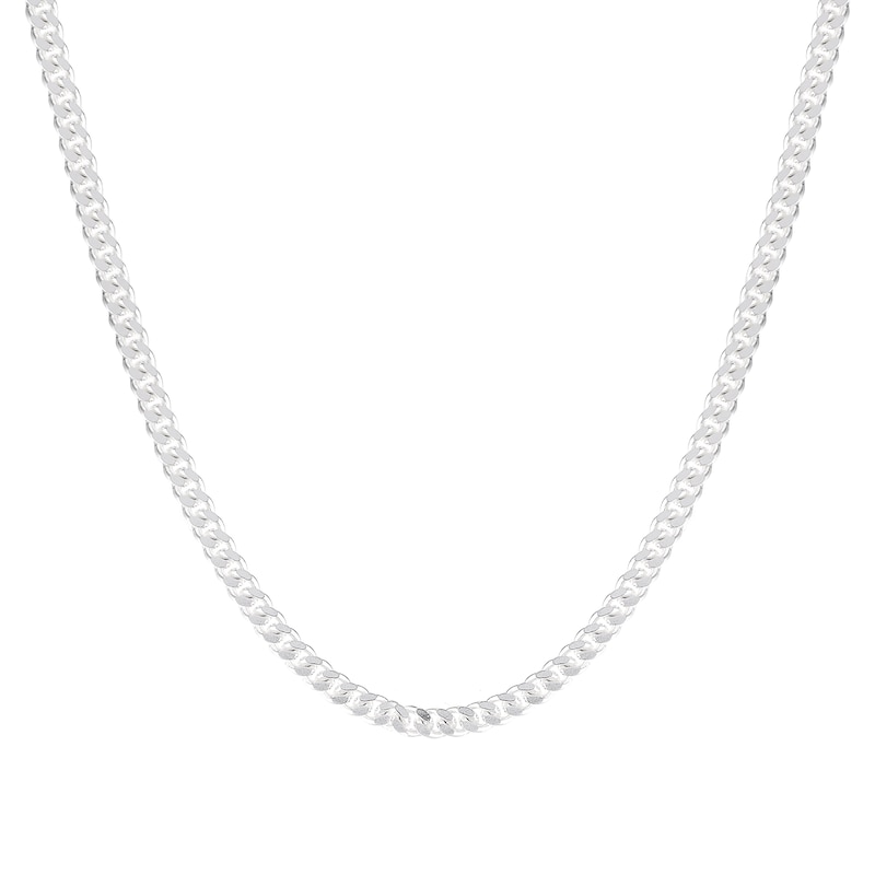 Main Image 1 of Sterling Silver 18" Curb Chain