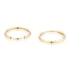 Thumbnail Image 2 of 9ct Yellow Gold 10mm Ridged Sleeper Hoop Earrings