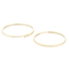 Thumbnail Image 2 of 9ct Yellow Gold 25mm Polished Sleeper Hoop Earrings