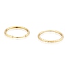 Thumbnail Image 2 of 9ct Yellow Gold 12mm Sparkle Sleeper Hoop Earrings