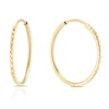Thumbnail Image 1 of 9ct Yellow Gold 16mm Sparkle Sleeper Hoop Earrings