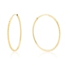 Thumbnail Image 1 of 9ct Yellow Gold 20mm Sparkle Sleeper Hoop Earrings