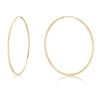 Thumbnail Image 1 of 9ct Yellow Gold 30mm Sparkle Sleeper Hoop Earrings