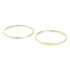 Thumbnail Image 2 of 9ct Yellow Gold 30mm Sparkle Sleeper Hoop Earrings