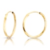 Thumbnail Image 1 of 9ct Yellow Gold 15mm Twisted Sleeper Hoop Earrings