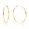 Thumbnail Image 1 of 9ct Yellow Gold 20mm Twisted Sleeper Hoop Earrings
