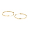 Thumbnail Image 2 of 9ct Yellow Gold 20mm Twisted Sleeper Hoop Earrings