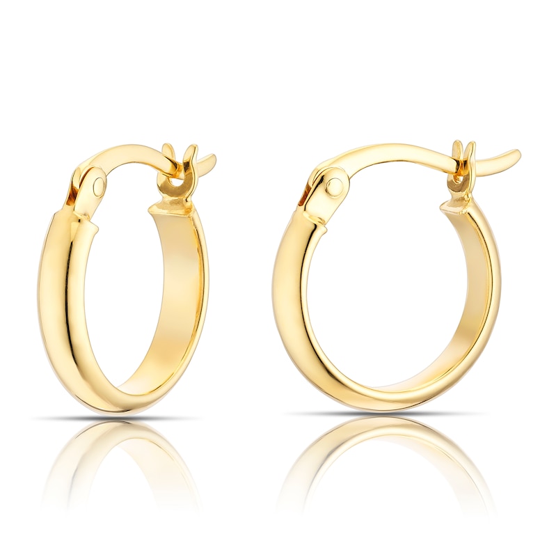 Main Image 1 of 9ct Yellow Gold 10mm Polished Hoop Earrings