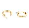 Thumbnail Image 2 of 9ct Yellow Gold 10mm Sparkle Hoop Earrings